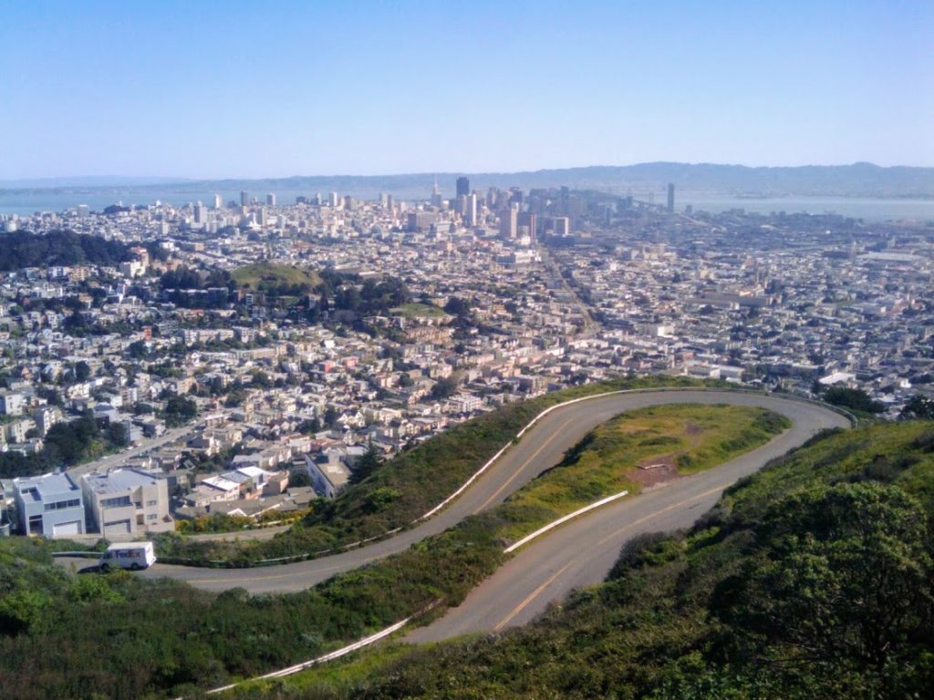 San francisco view from Twin peaks